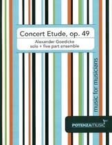 Concert Etude, Op. 49 Trumpet Trombone or Euphonium cover